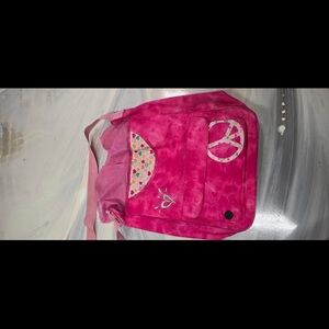 Justice Pink Letter A Kids Bags